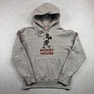 Uniqlo UT Disney Mickey Mouse Hoodie Men Small Gray Graphic Pullover Disneybound